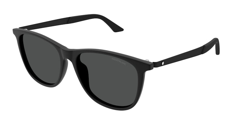 Mont Blanc Square Sunglasses Black-Smoke (MB0330S-001)