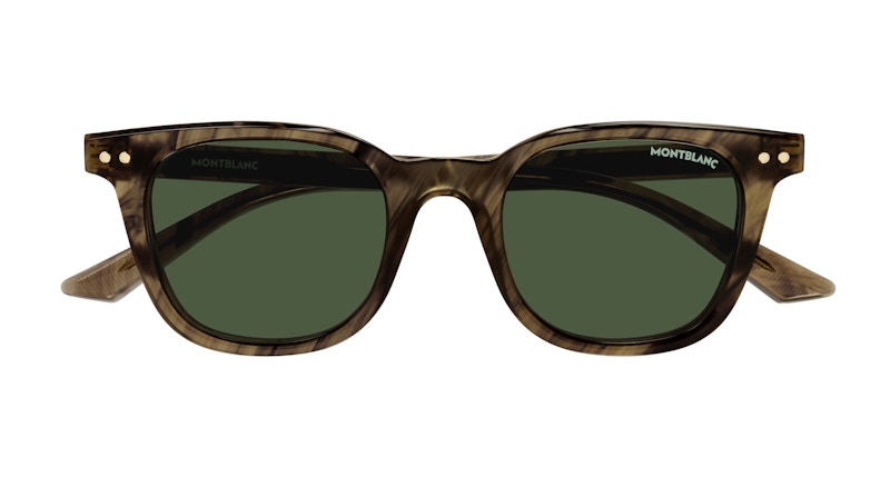 Mont Blanc Square Sunglasses Brown-Green (MB0320S-003)