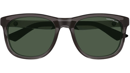 Mont Blanc Square Sunglasses Grey Grey Green/-Green (MB0400S-003)