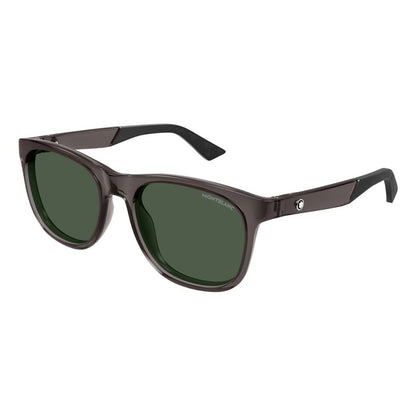 Mont Blanc Square Sunglasses Grey Grey Green/-Green (MB0400S-003)