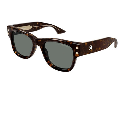 Mont Blanc Square Sunglasses Havana Havana Grey/-Grey (MB0381S-002)