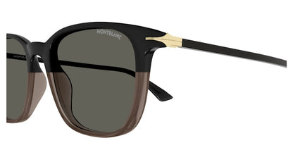 Mont blanc Square Sunglasses Black-Grey (MB0338S-003)
