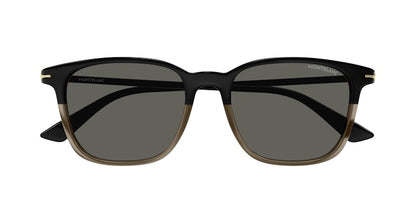 Mont blanc Square Sunglasses Black-Grey (MB0338S-003)
