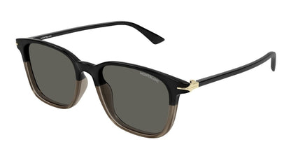 Mont blanc Square Sunglasses Black-Grey (MB0338S-003)