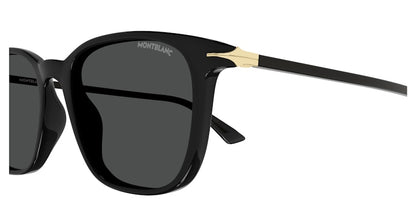 Mont blanc Square Sunglasses Black-Smoke (MB0338S-001)