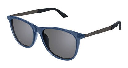 Mont blanc Square Sunglasses Blue Ruthenium-Silver (MB0330S-003)