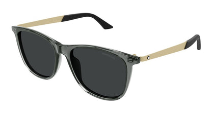 Mont blanc Square Sunglasses Grey Gold-Smoke (MB0330S-004)
