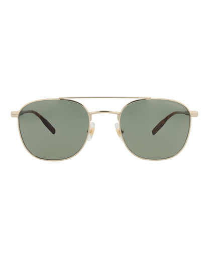Montblanc Aviator-Frame Metal Sunglasses GOLD HAVANA GREEN (MB0114S-30009067-003)