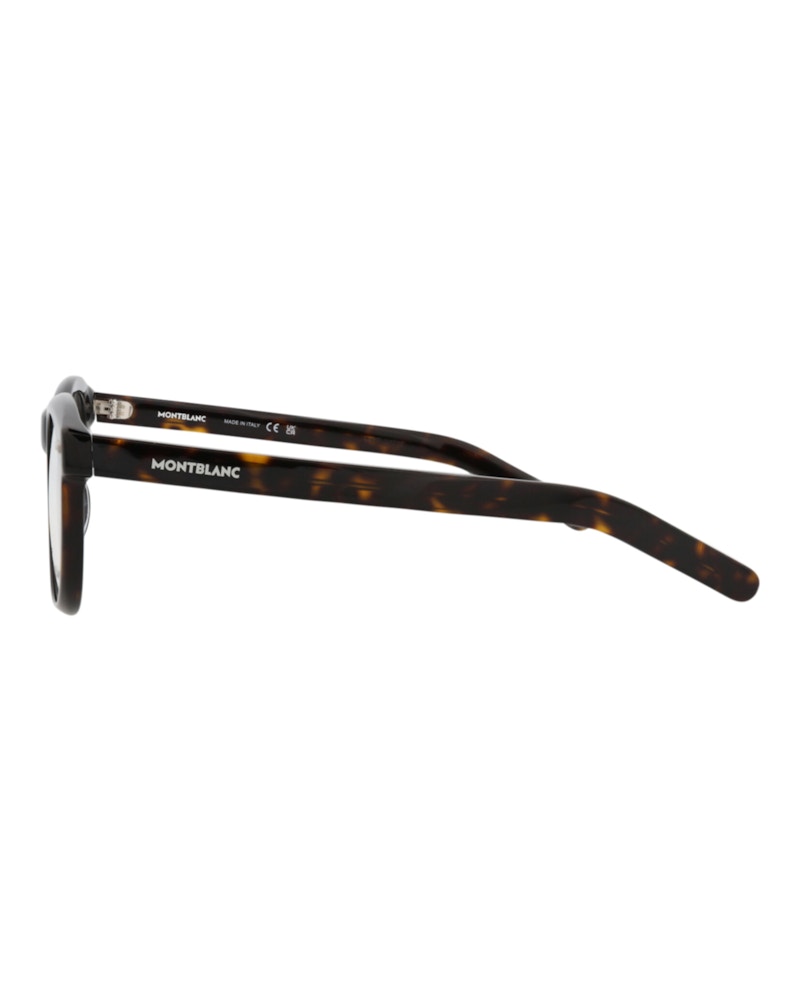 Mont Blanc Round-Frame Acetate Optical Frames Havana Havana Transparent (MB0229O-30013543-002)