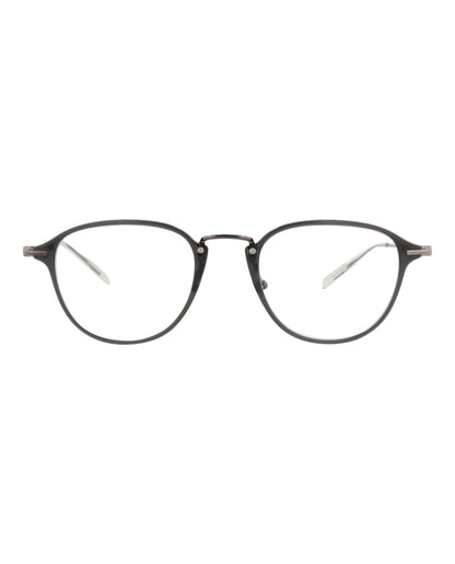 Mont Blanc Round-Frame Injection Optical Frames Grey Ruthenium Transparent (MB0155O-30010178-001)