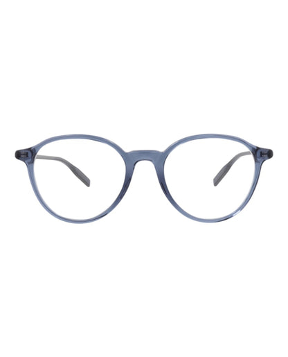 Montblanc Round-Frame Recycled Acetate Optical Frames Blue Blue Transparent (MB0291O-30014599-008)