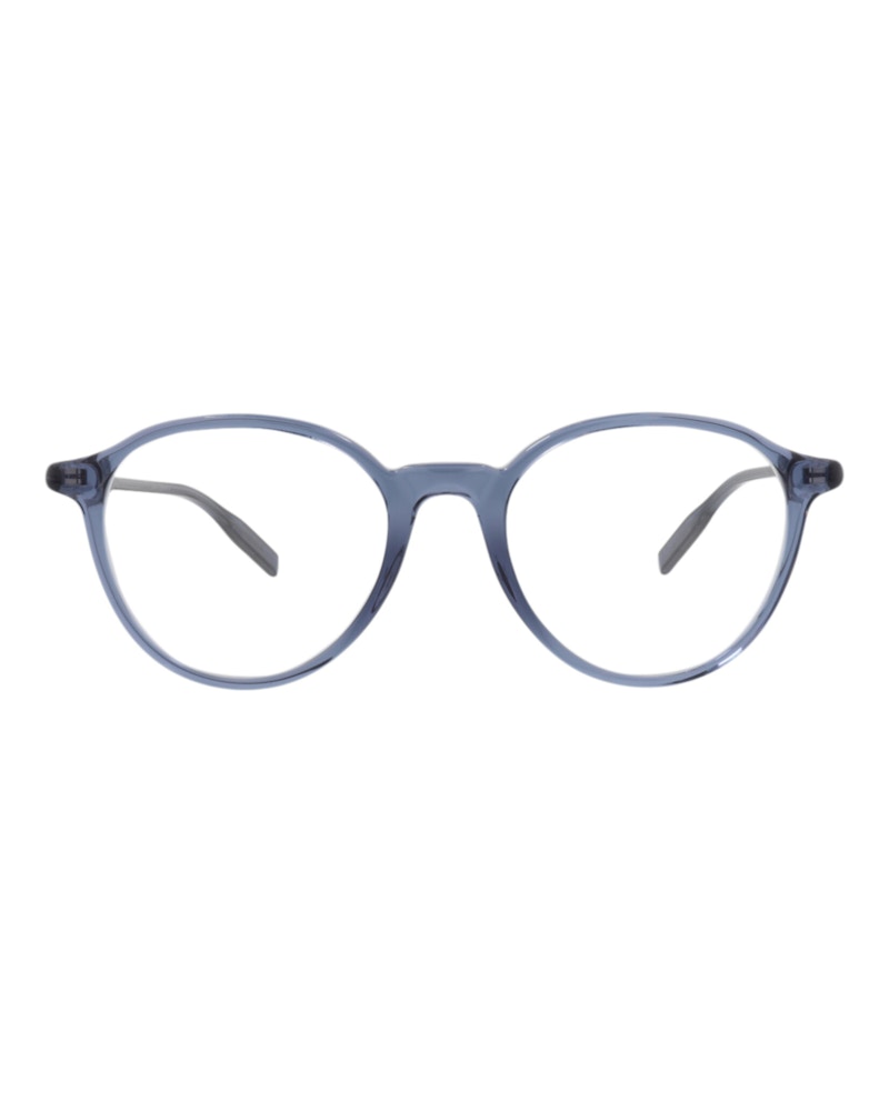 Montblanc Round-Frame Recycled Acetate Optical Frames Blue Blue Transparent (MB0291O-30014599-008)