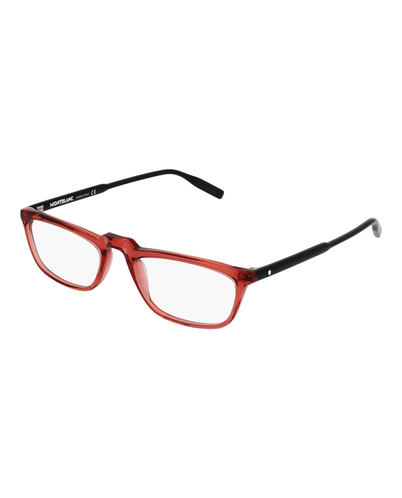 Montblanc Square-Frame Acetate Optical Frames Burgundy Black (MB0053O-30007978-004)