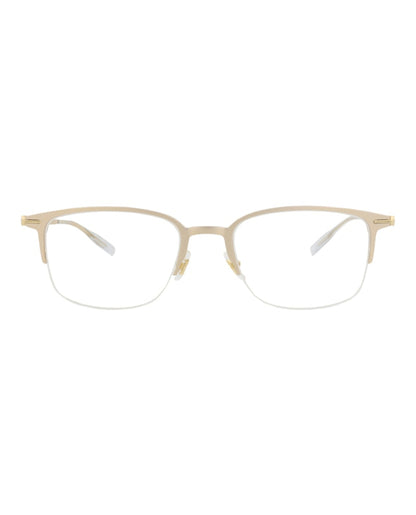 Montblanc Square-Frame Alluminium Optical Frames Gold Gold Transparent (MB0234OK-30013548-001)