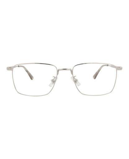 Mont Blanc Square-Frame Metal Optical Frames Silver Silver Transparent (MB0308O-30014594-003)