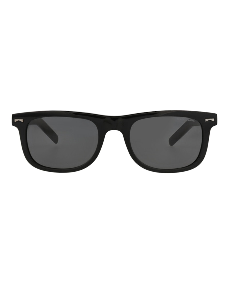 Montblanc Square-Frame Recycled Acetate Sunglasses Black Black Smoke (MB0260S-30014171-001)