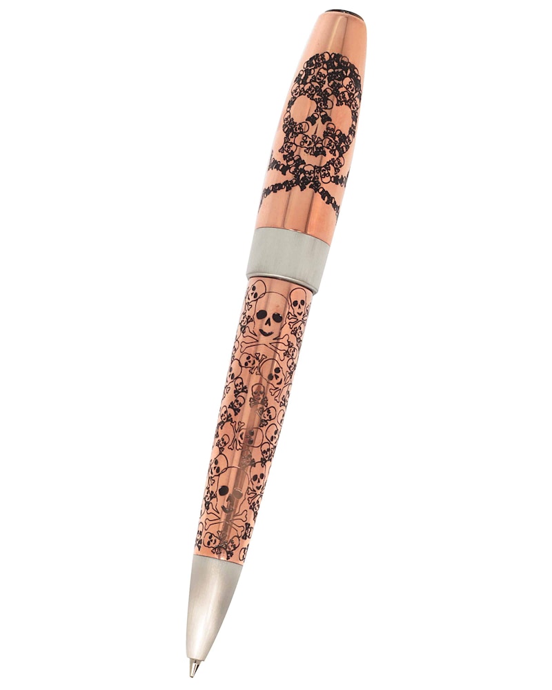 Montegrappa Merry Skull Copper Steel 5.5in Ballpoint ISFOSBCU