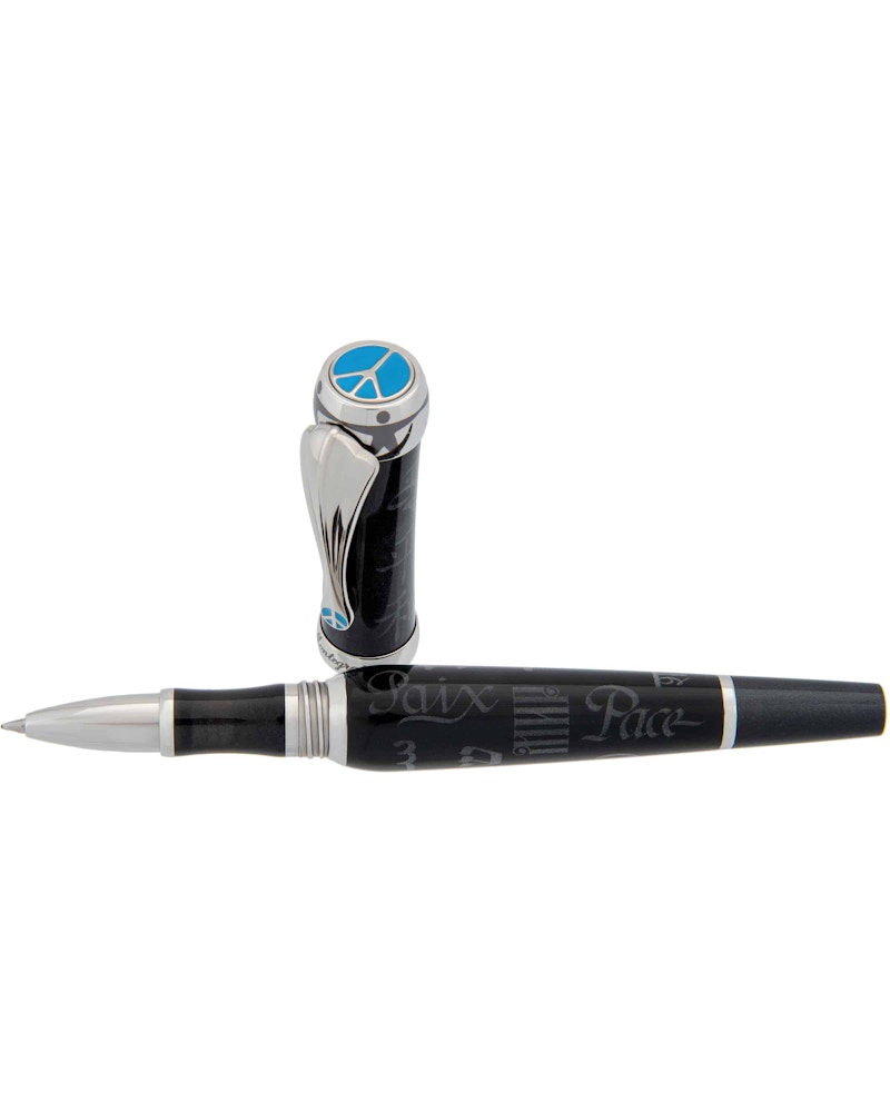 Montegrappa Pen of Peace Black Resin 5.5in Rollerball ISDPIRIC