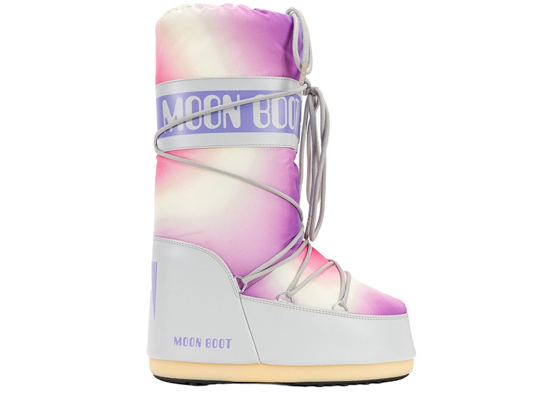 Moon Boot Icon Boot Tie Dye Glacier Grey (Women's)