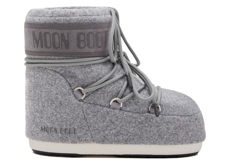 Moon Boot Icon Felt Low Boot Grey