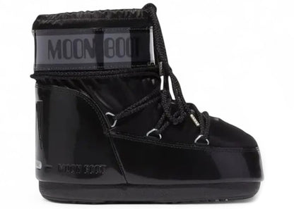 Moon Boot Icon Low Boot Black (The Original Heel Logo)