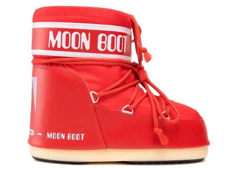 Moon Boot Icon Nylon Low Boot Red
