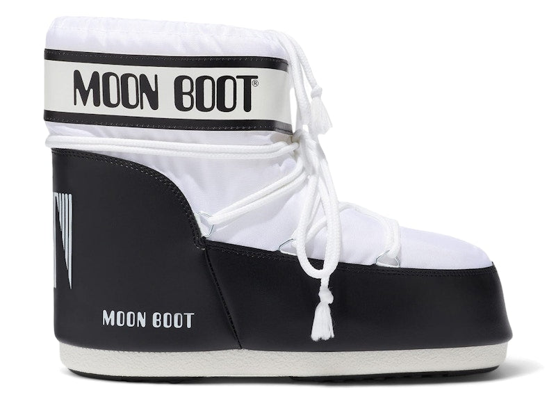 Moon Boot Icon Nylon Low Boot White Black