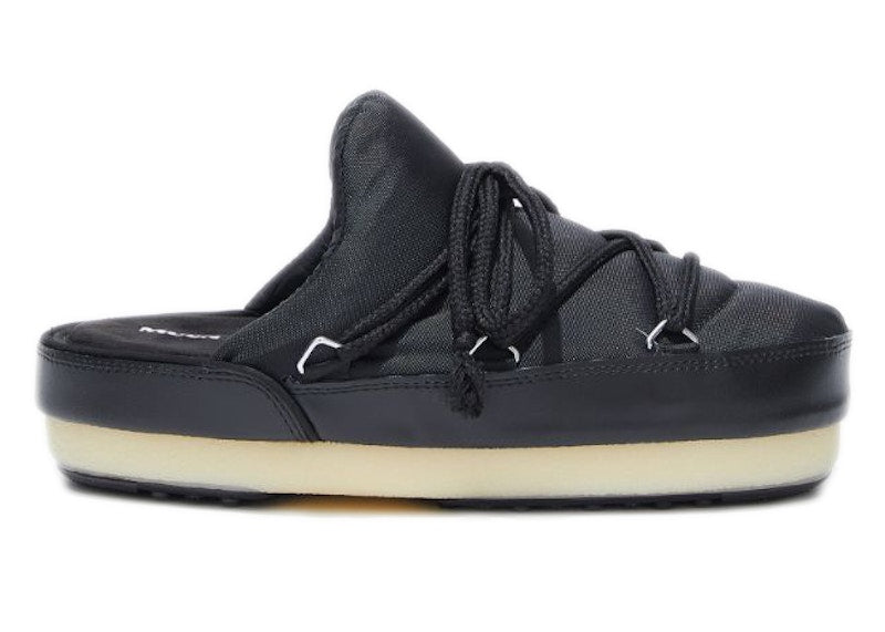 Moon Boot Icon Nylon Mule Black