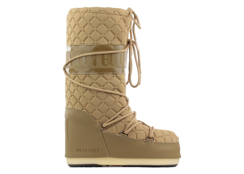 Moon Boot Icon Quilt Boot Cappucino