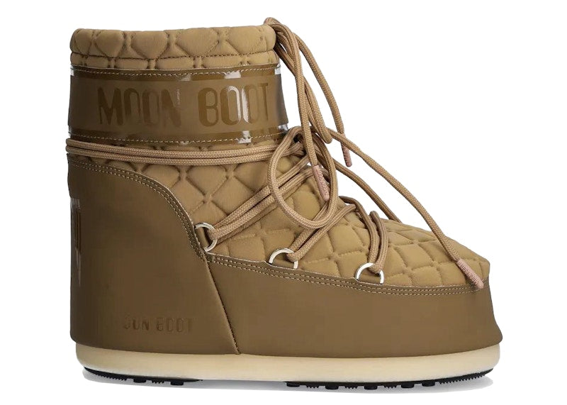 Moon Boot Icon Quilt Low Boot Caramel