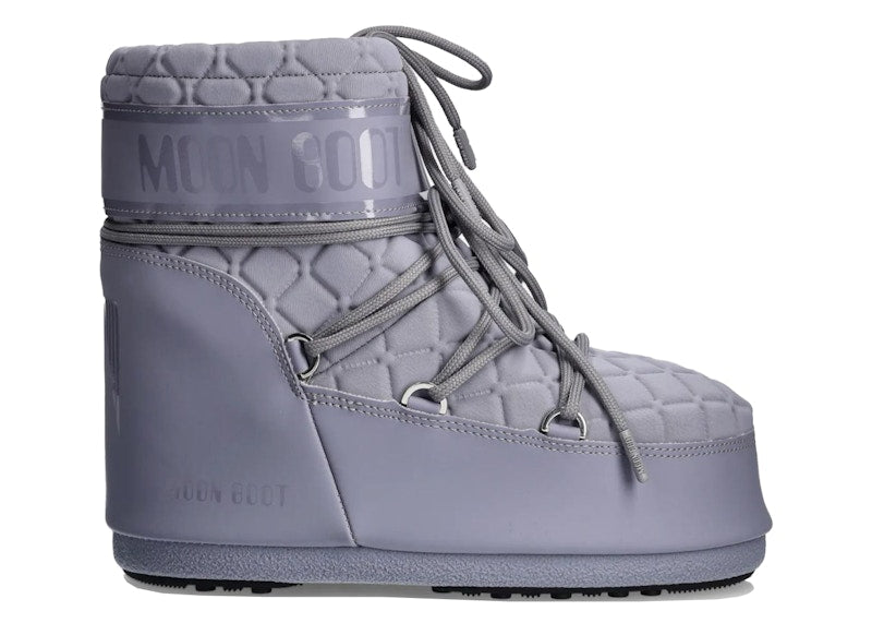 Moon Boot Icon Quilt Low Boot Grey
