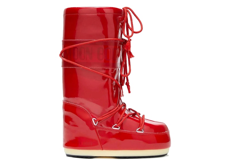 Moon Boot Icon Vinile Boot Metallic Red