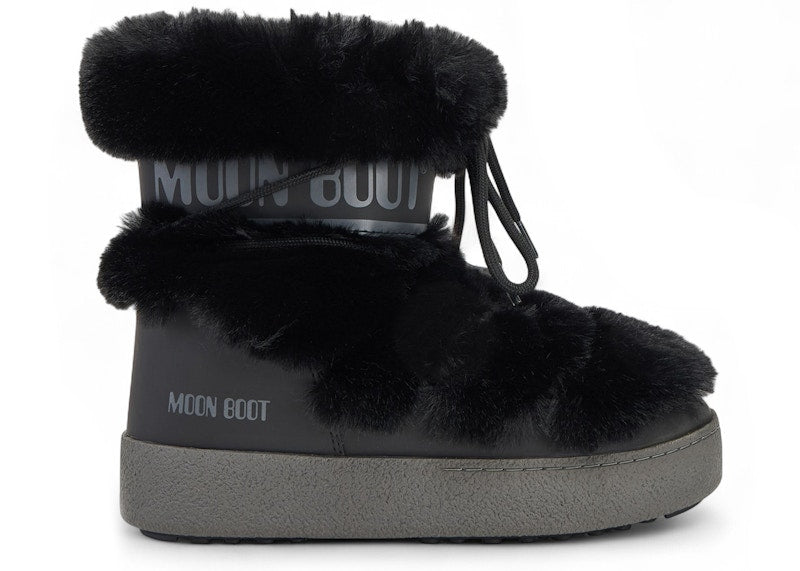 Moon Boot Ltrack Faux Fur WP Black (Women's)