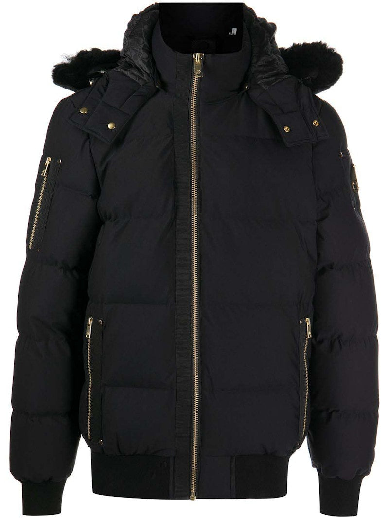 Moose Knuckles Neoshear Stagg Bomber Black/Black Shearling