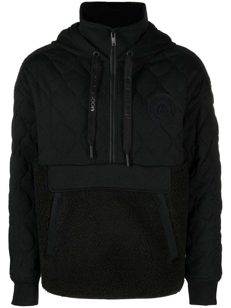 Moose Knuckles Newkirk Popover Hoodie Black
