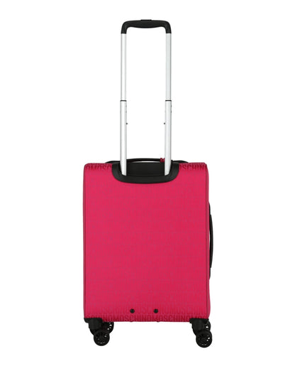 Moschino All-Over Logo Trolley Case Fuchsia