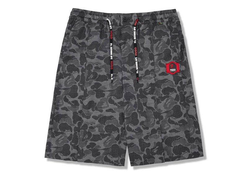BAPE x Hugo Camo Shorts Black