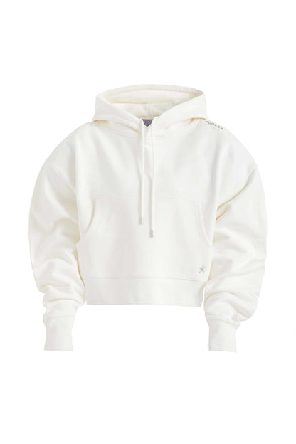 Mugler H&M Batwing-Sleeved Hoodie White