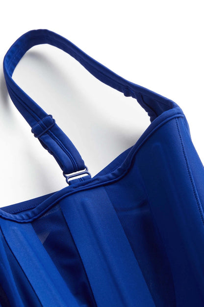 Mugler H&M Corset-Style Mini Dress Klein Blue