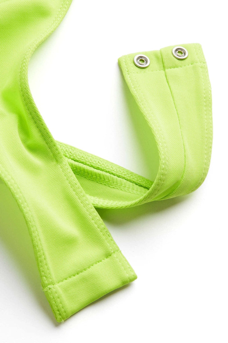 Mugler H&M Cut-Out Bodysuit Acid Green