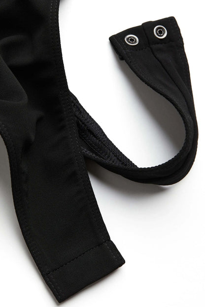 Mugler H&M Cut-Out Bodysuit Black