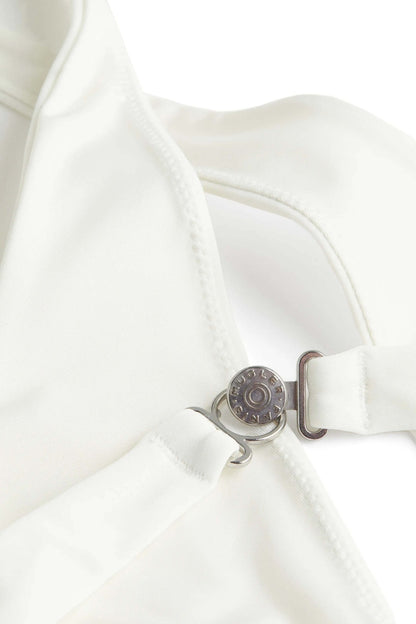 Mugler H&M Halterneck Cut-Out Swimsuit White