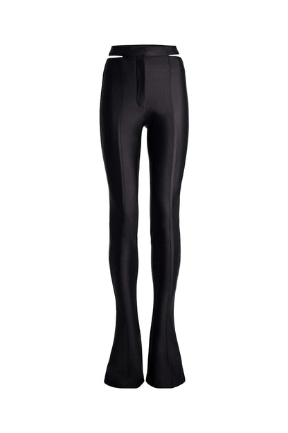 Mugler H&M Jersey Cut-Out Pants Black
