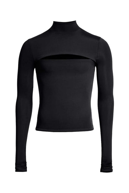 Mugler H&M Jersey Cut-Out Shirt (Mens) Black