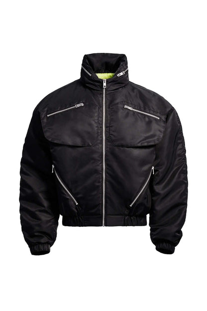 Mugler H&M Nylon Parachute Jacket (Mens) Black