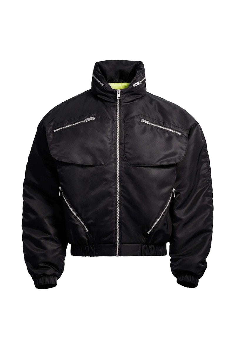 Mugler H&M Nylon Parachute Jacket (Mens) Black