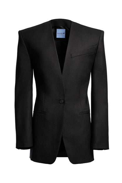 Mugler H&M Oversized Wool Blazer Black