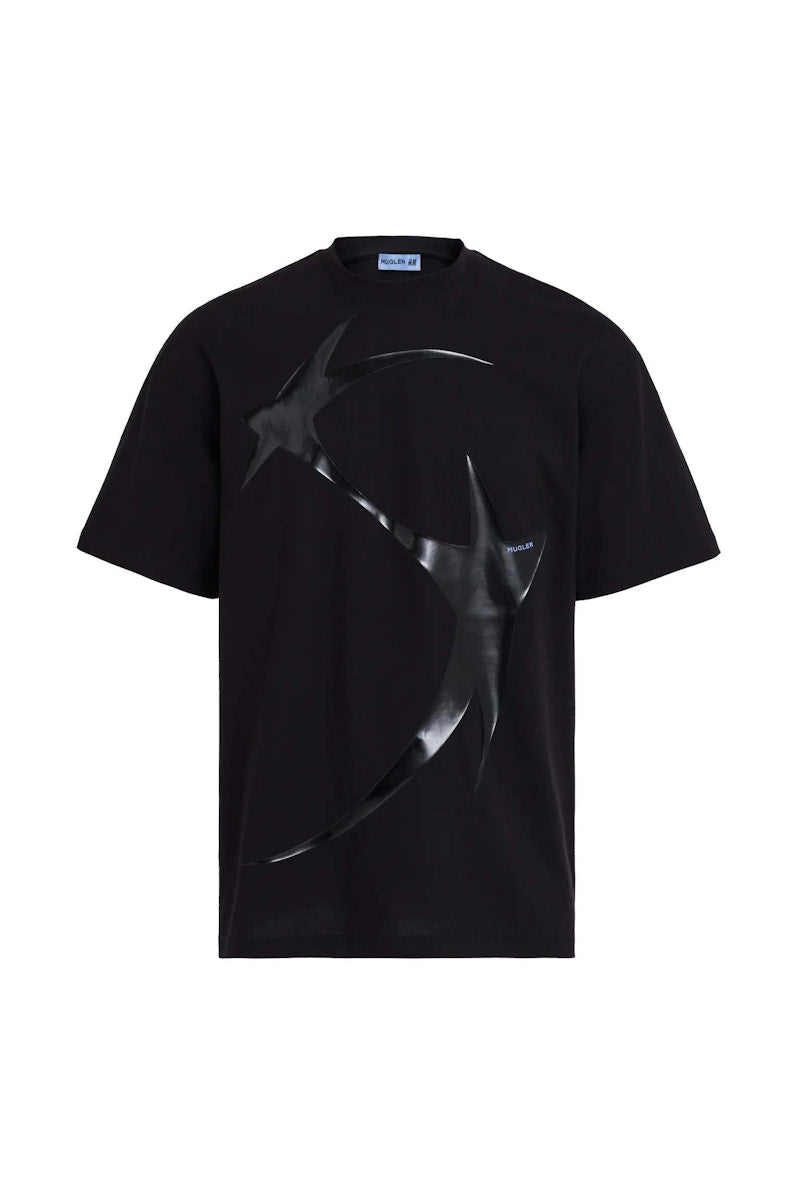 Mugler H&M Printed T-shirt (Mens) Black