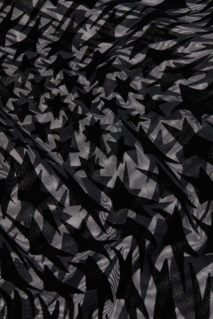 Mugler H&M Swirling Star Mesh T-shirt (Mens) Black