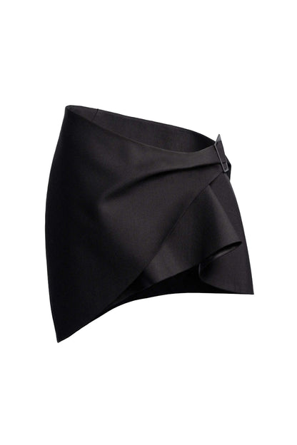 Mugler H&M Wool Mini Skirt Black